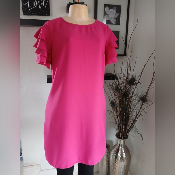 🌸 Tiziano Zorzan Pink Dress – Size 44 (US Medium) 🌸 - Picture 2 of 16